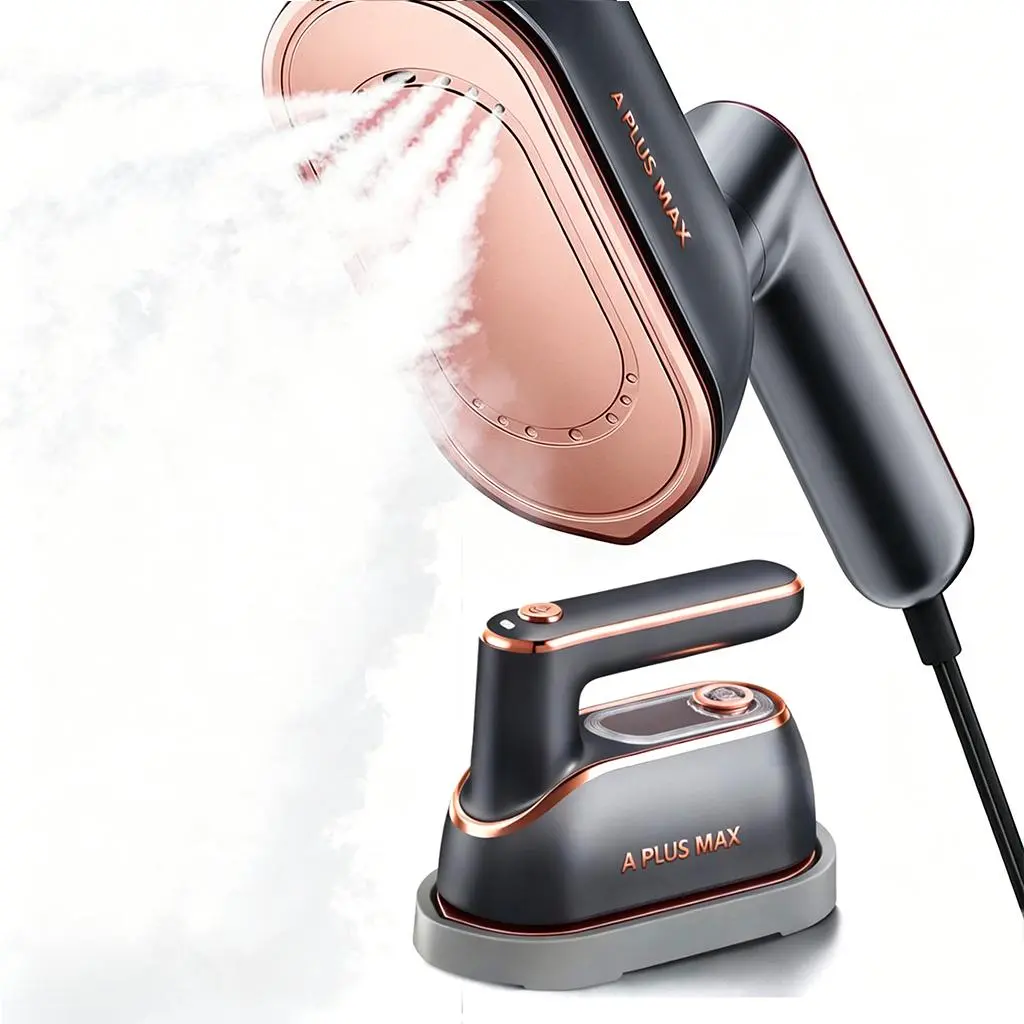 2-in-1 Handheld Steam Iron & Portable Garment Steamer - 110V Plug, 30W, Foldable Body, Fast Heat-Up, Fast Steam, Large Soleplate, 150ml Water Tank, Lightweight Modern Wrinkle Remover, Silk to Denim Use, for Home Users, Travel Users