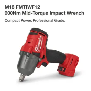 Milwaukee M18 FMTIWF12 18V 1/2"   Wrench 900Nm Max  cordless electric power drill impact  nut-busting torque professional grade ideal tool