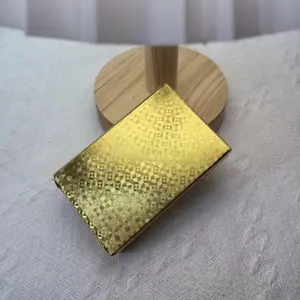 Waterproof Gold Foil Poker Cards, Adult Creative Poker Set, Elegant Golden Foil Design, Durable Plastic Cards for Parties, Party Game Cards, Card Games