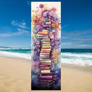 Flower & Book Pattern DIY Diamond Arts Colorful Painting Kit without Frame, 5D Diamond Art Colorful Painting Kit, DIY Wall Art Decor, Diamond Painting Kits