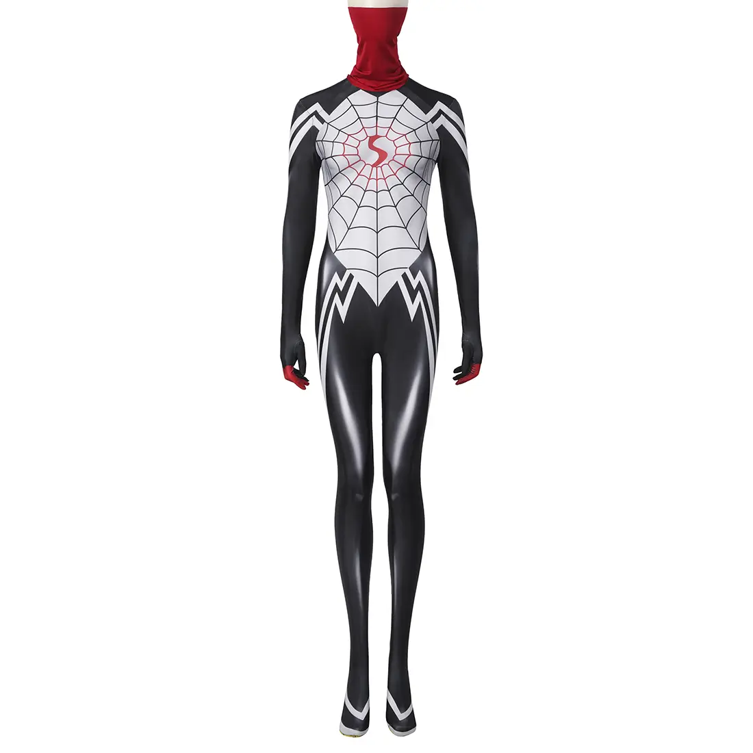 ECOSLAND Womens Cindy Moon Costume with Scarf Cindy Moon Bodysuit Halloween Cindy Moon Jumpsuit