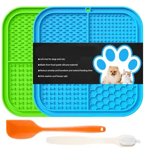Licking Mat Slow Feeder for Dogs and Cats, Premium Lick Pad with Suction Cups for Dog Anxiety Relief, Slow Feeder