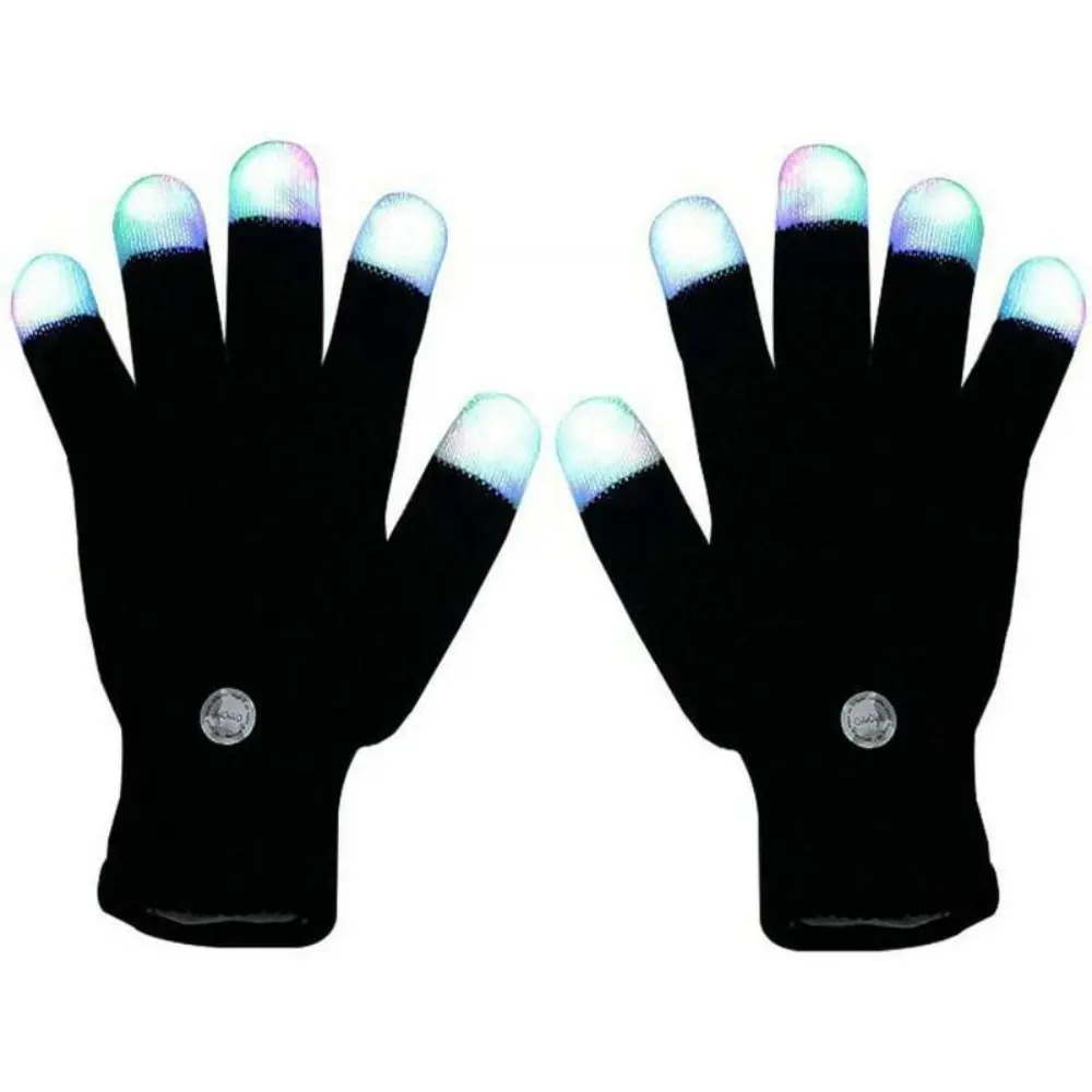 LED Flashing Light-Up Glowing Gloves, Party Hand Accessories - Rave Gear Part 3 | Ideal for Parties, Concerts