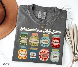 Pediatric Nurse Shirt, Pediatrics Shirt, Peds Nurse Gift, Pediatrics Is My Jam, Pediatric Squad, Pediatric Crew, Peds Crew, Picu Nurse Fabric Top Womenswear Fit