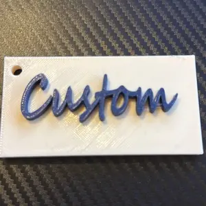Custom Name Keychains 3D Printed Personalized Gift for Him Her - Purchase on Live Only - Add Name & Color in Notes Section