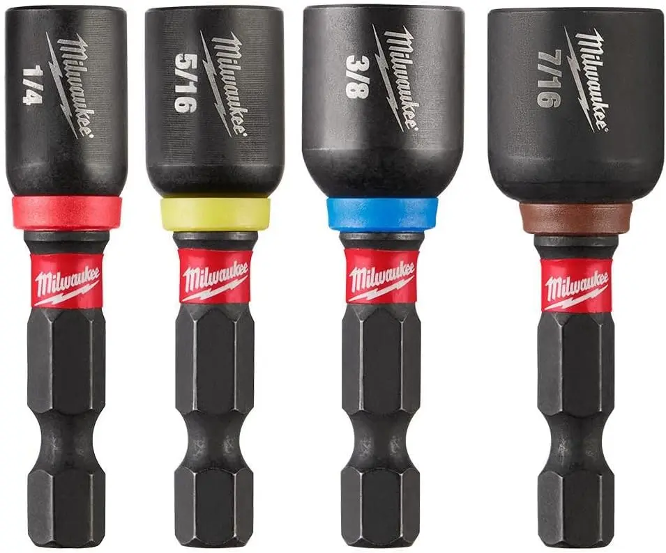 Shockwave Mag Nut Driver Set (1/4", 5/16", 3/8", 7/16")
