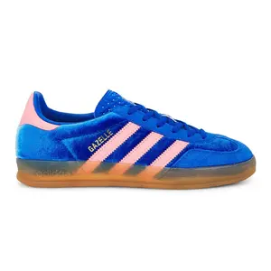 Adidas Gazelle Indoor Blue Semi Pink Spark IG6785 Women's Fashion Sneaker New