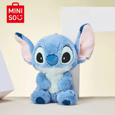 Disney Lilo and Stitch Medium Sitting Plush Doll - Cute Stuffies, Durable Soft Fluffy, Stitch Charm, Meticulous Detail, Unisex Premium Stuffed Animal, Huggable Gift for Ages 12+