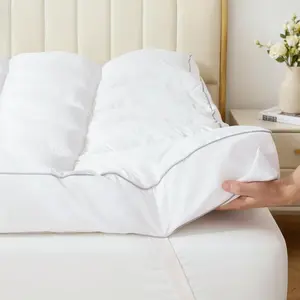 Memory Foam Mattress Topper Queen, 3 Inch Extra Thick Shredded Foam, 100% Cotton Mattress Pad Cover, Breathable & Skin-Friendly Queen Size Mattress Topper