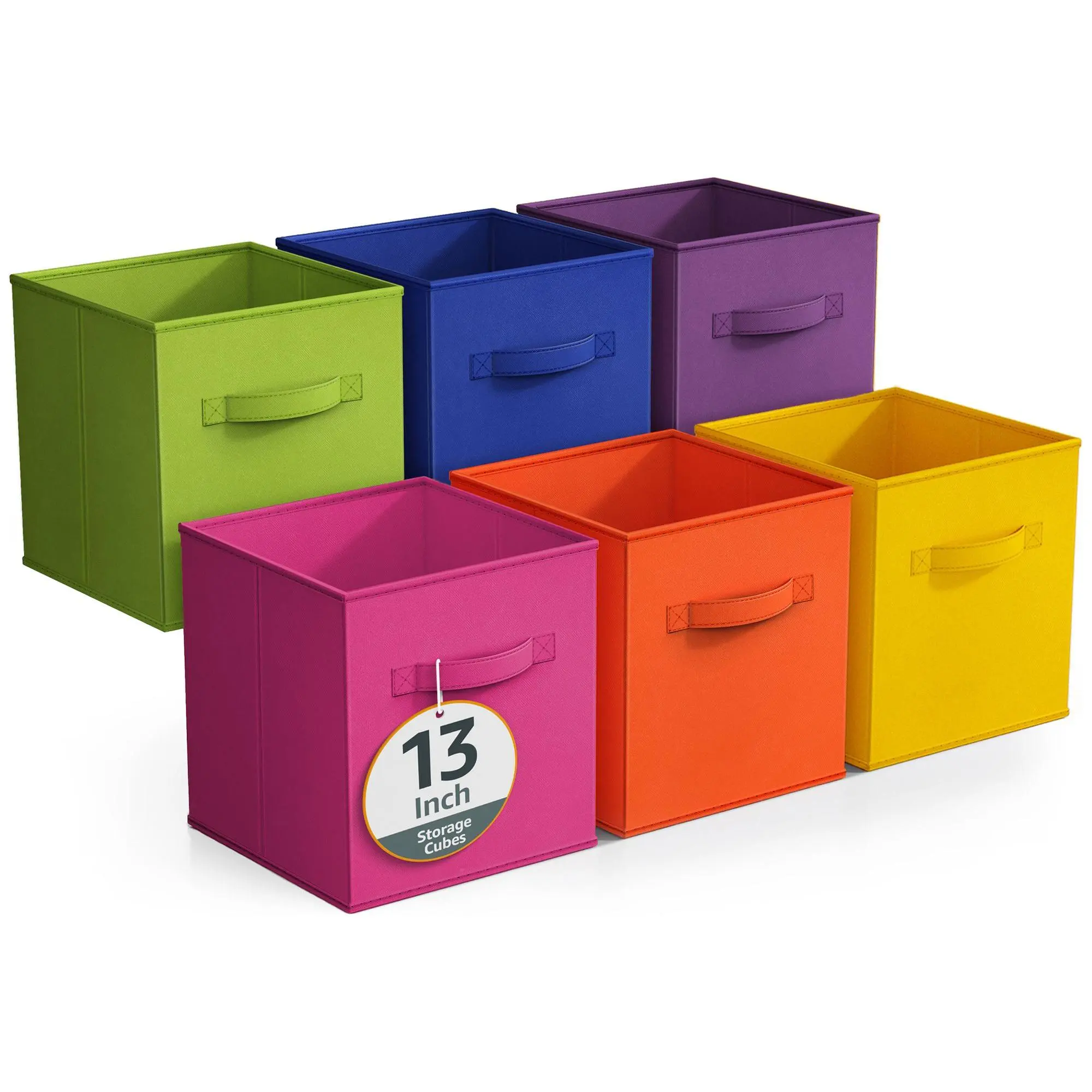 Sorbus 6 Pack 13 Inch Foldable Fabric Storage Cubes Sorbus 6 Pack 13 Inch Foldable Fabric Storage Cubes
