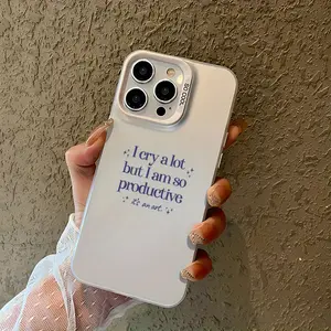 TPU Smartphone Cover with Suffering Poet Lyrics Print - Stylish, Protective Mobile Phone Accessory for iPhone 17,16,16E,15,14,13,12,11,X,XS,XS Max,XR,7P,8P & Multiple Devices, Ideal Holiday Gift for Friends, Accessories, Protection