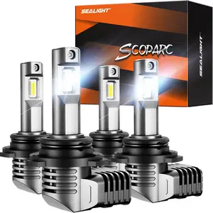 2010 Toyota Corolla 9005/HB3 9006/HB4 60W 6500K White IP67 LED Headlight Bulbs 2Pairs SEALIGHT S2