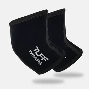TUFF Power Elbow Sleeves 7mm (All Black)
