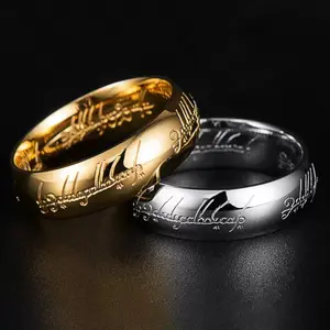The Lord Of The Hobbits Le Seigneur Des Anneaux Ring Jewelry Souvenir Valentine Love Anniversary Girlfriend Boyfriend Engagement Wedding Father Mother Christmas Halloween Birthday Gift New Year