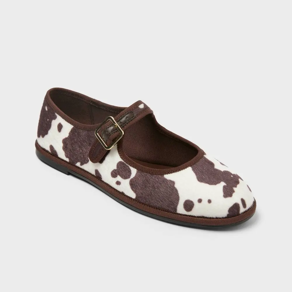 Women’s Halston Mary Jane Flats with Memory Foam Insole – Universal Thread Brown 7