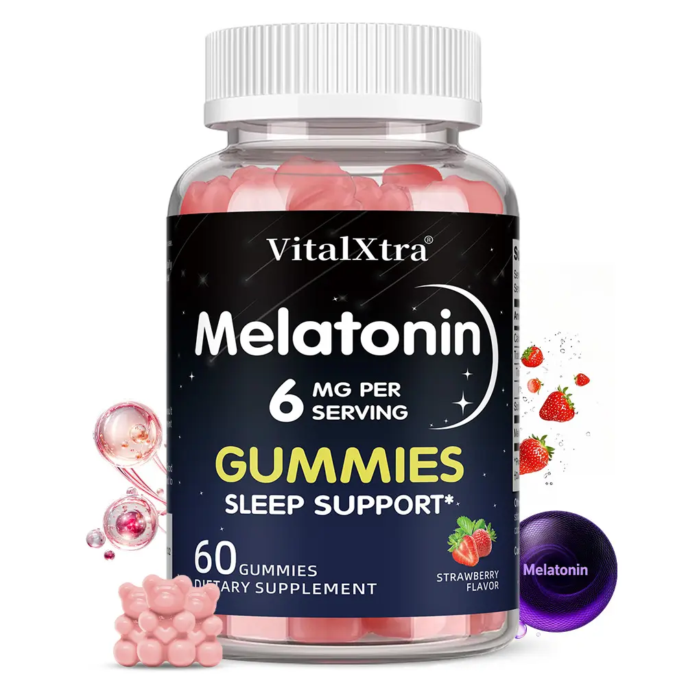 Melatonin health gummies, support healthy sleep, 60 gummies