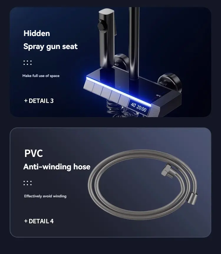 Smart Thermostatic Shower Kit water softener filter