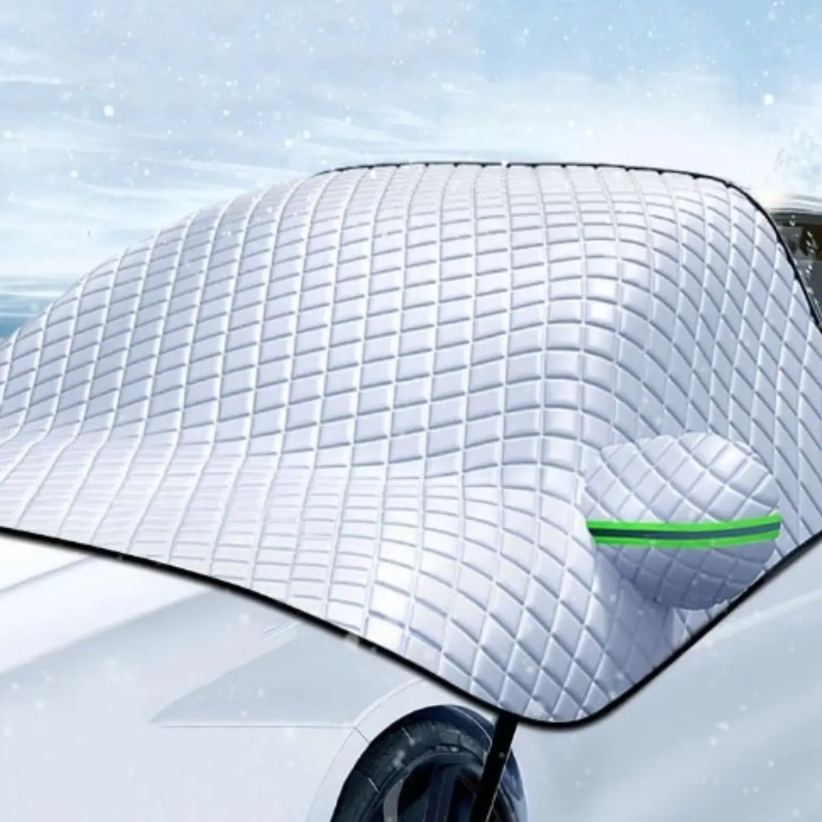 Car Windshield Snow Cover, Waterproof, Snow, Ice, Sun, Frost Defense, Car Windshield Cover Universal for SUV and Most Vehicles, for All Year Round