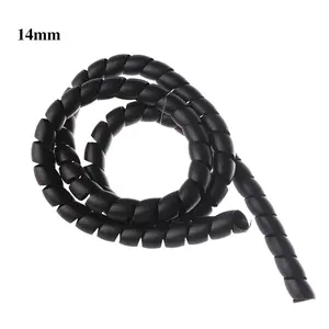 1M Wrap Tube Retardant Winding Pipe Spiral Wire Casing Cable Sleeves