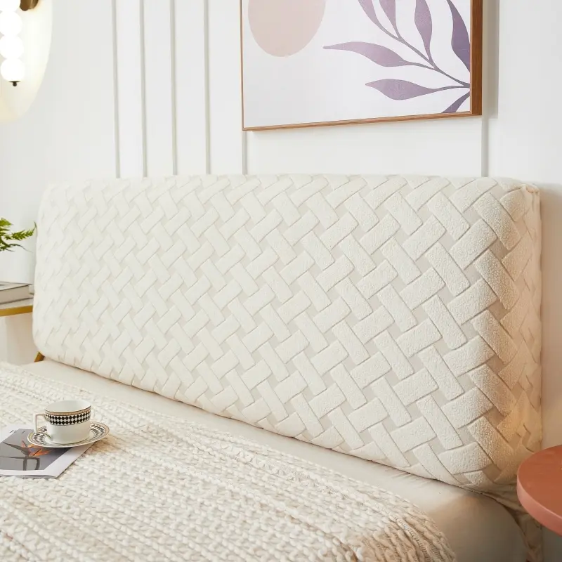Universal Headboard Cover Elastic Fabric Simple Design Dustproof Design Covers Dark Gray Friendly Material Durable Cover Dustproof Cover Elastic Slipcover
