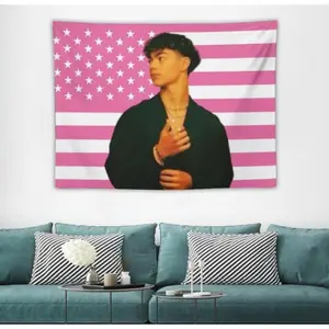 New 2025 Actor Poster Malachi Celebrity Tapestry Barton Flag For Living Room Bedroom Wall Hanging For Friends Pink Gift