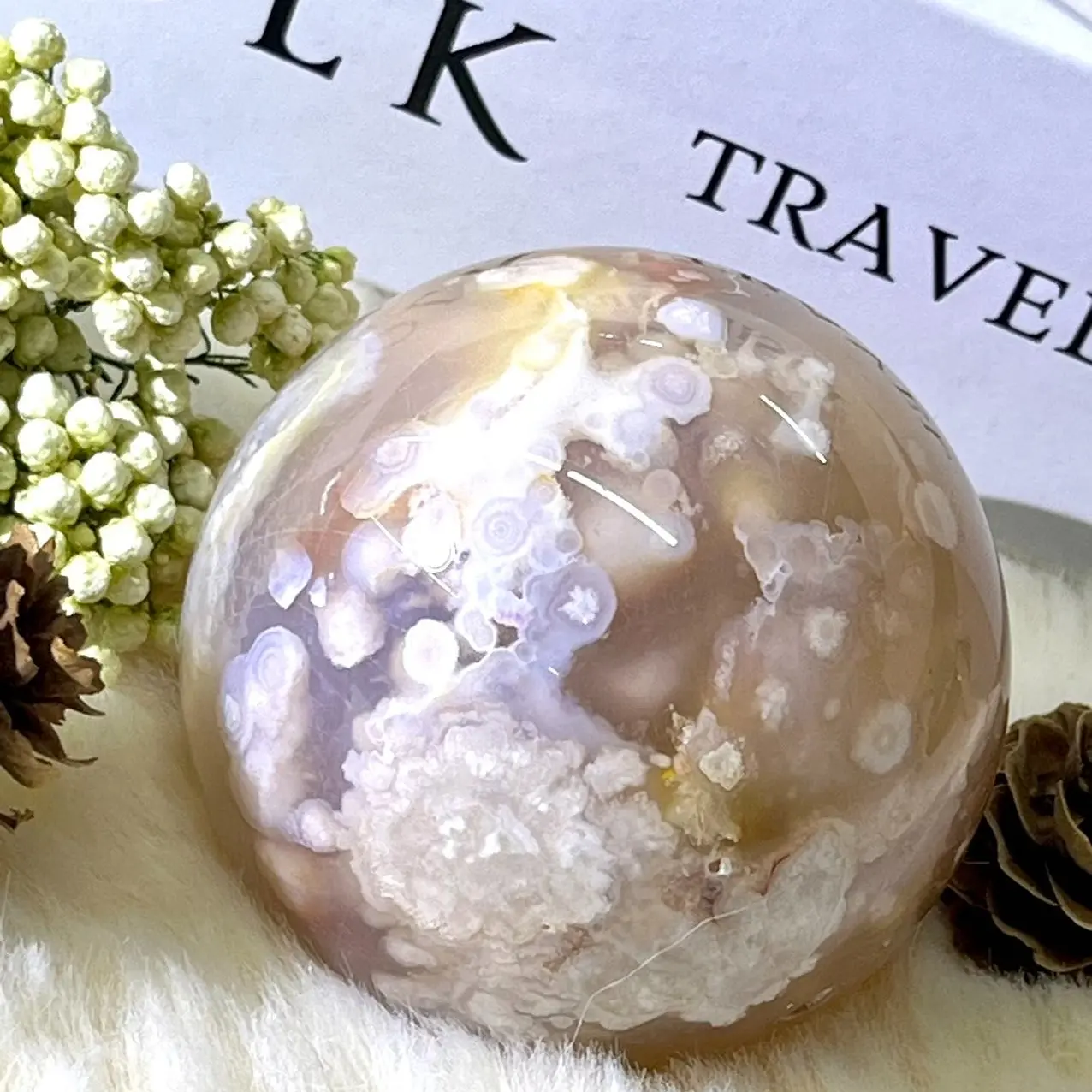 cherry blossom agate balls