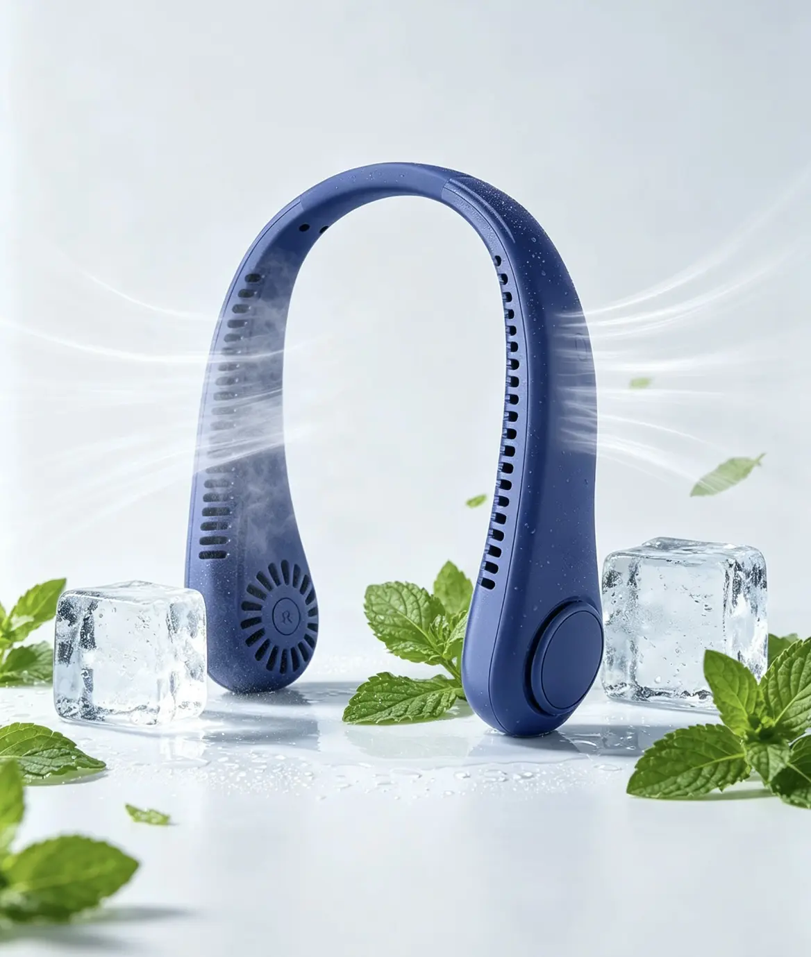 2026 Portable Neck Fan, Hands Free Bladeless Fan,Wearable Quiet Fan for Outdoor Indoor, Birthday Gifts Personal Fan for Men Women Mom Dad, USB Rechargeable, 3-Speeds, Outdoor Travel Fan