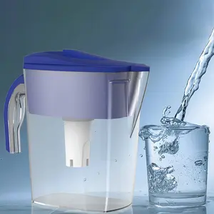 Large12-Cup Drinkware Jugs for Tap and Drinking Water with 1 Water  Filter,40 Gallons, Reduces Chlorine Taste And Odor,Dark Blue