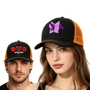 BT21 ARIRANG 2026 World Tour Trucker Hat, Mesh Snapback Baseball Cap for Men Women, Breathable Adjustable Fit, Multiple Style Choices, Concert Fan Merch Hat, Outdoor Travel Sports Casual Daily Wear Fashion Headwear Gift, Durable Lightweight Comfort