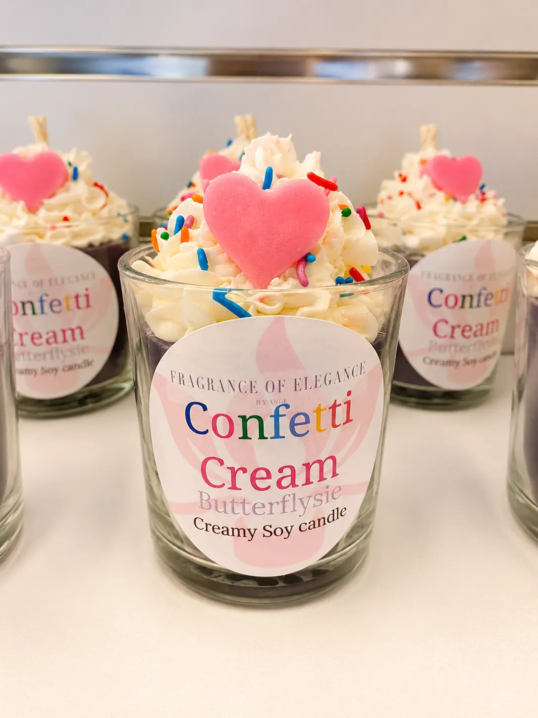 Confetti Cream Candle