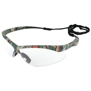 KleenGuard Nemesis Safety Glasses with Camo Frame and Clear Anti-Fog Lens