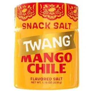 10x Twang Shaker Mango Chile Salt - Gourmet Fruit Seasoning Shakers Cooking Kitchen Spice Flavor Savory Topping Mexican Style Beer Rim Zesty Tangy Blend Rimming Powder Variety Pack Bulk Lot Bundle Wholesale Multi Pack 1.15oz 10ct