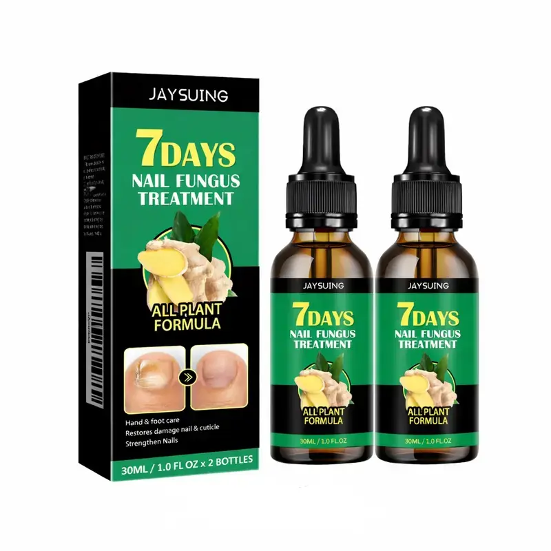 7-Day Nail Fungus Treatment Serum, Foot Fungus Treatment Products, Anti-Infection, Onychomycosis, Paronychia Repair Gel Care, Ginger Health Supplements, Therapeutic Care, Bathroom Solutions, Nail Growth Oil, Health Supplement Liquids