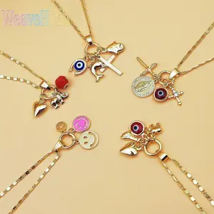 Bohemian Style Round Pendant Necklace for Women, Niche Design Evil Eye Jewelry, Elegant Temperament All-Match Accessory, Lightweight Trendy Fashion Necklace for Daily Wear, Dating, Beach Trips, Parties & Holiday Gifting