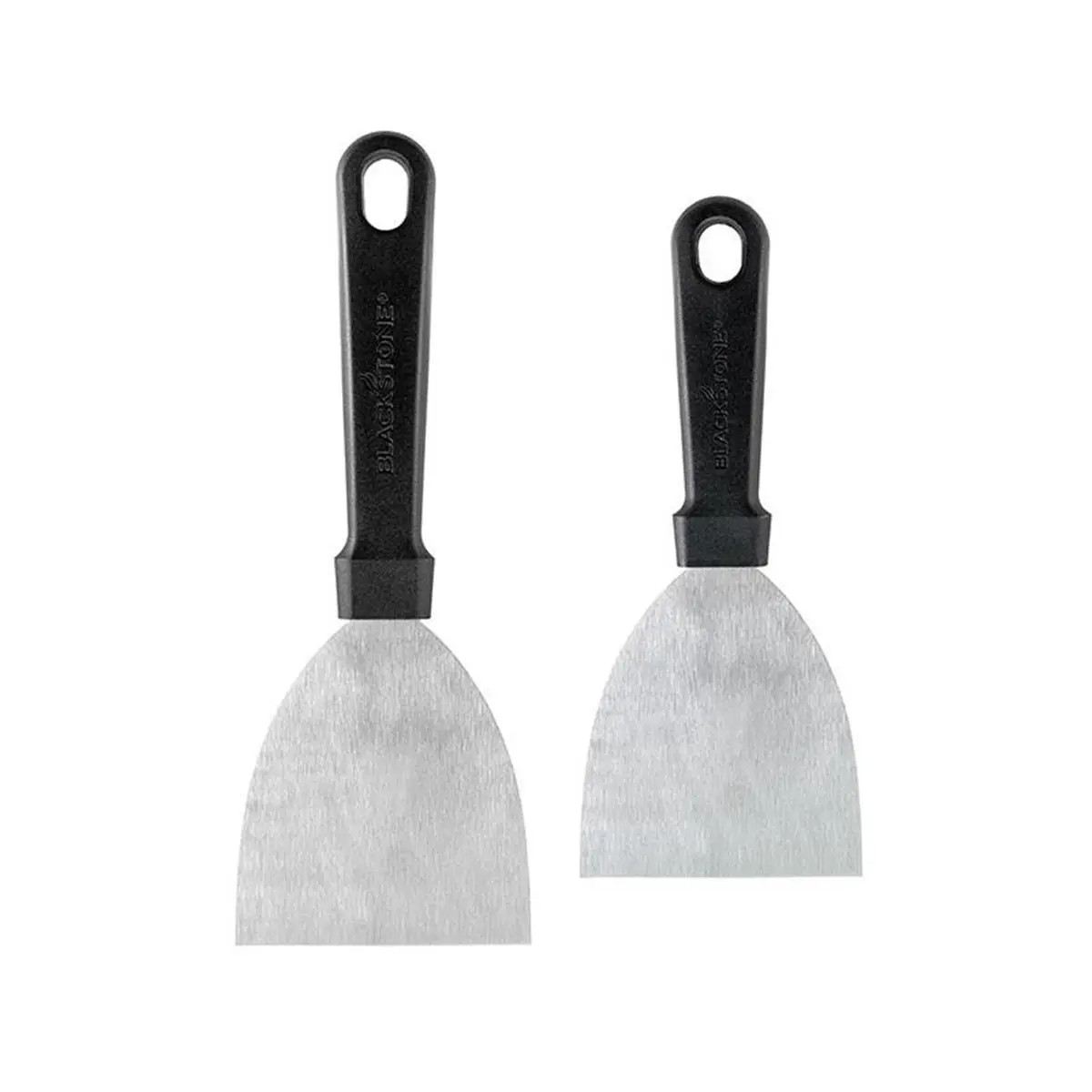 BLACKSTONE 4-in Heat-Resistant 14 Gauge Stainless Steel Utensil Set - 2-Pack Scraper with Plastic Handles, Solid Blade, Commercial Grade Griddle Cooking Gear, Commercial Fit, Griddle Scraping