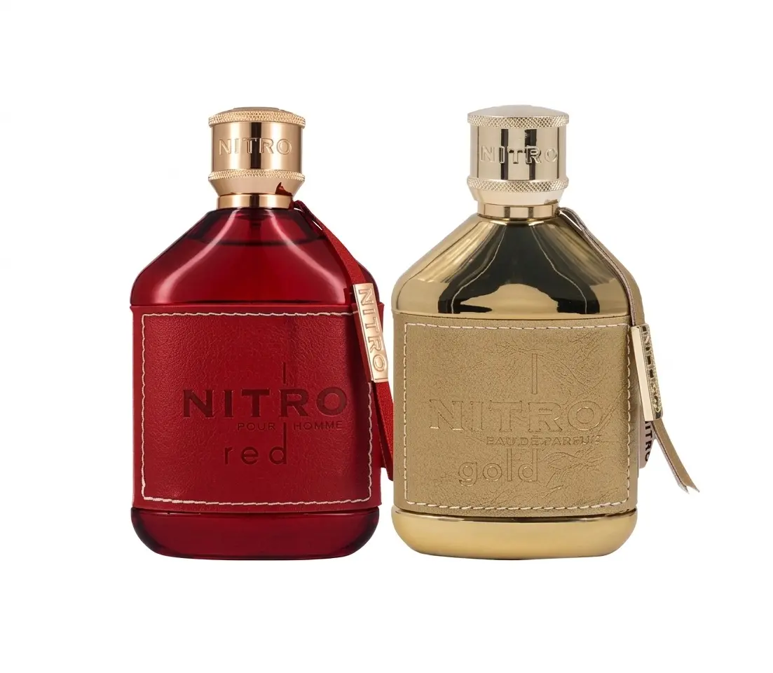 Dumont Nitro Red & Dumont Nitro Gold For Men 3.4 Oz Extrait De Parfum Spray