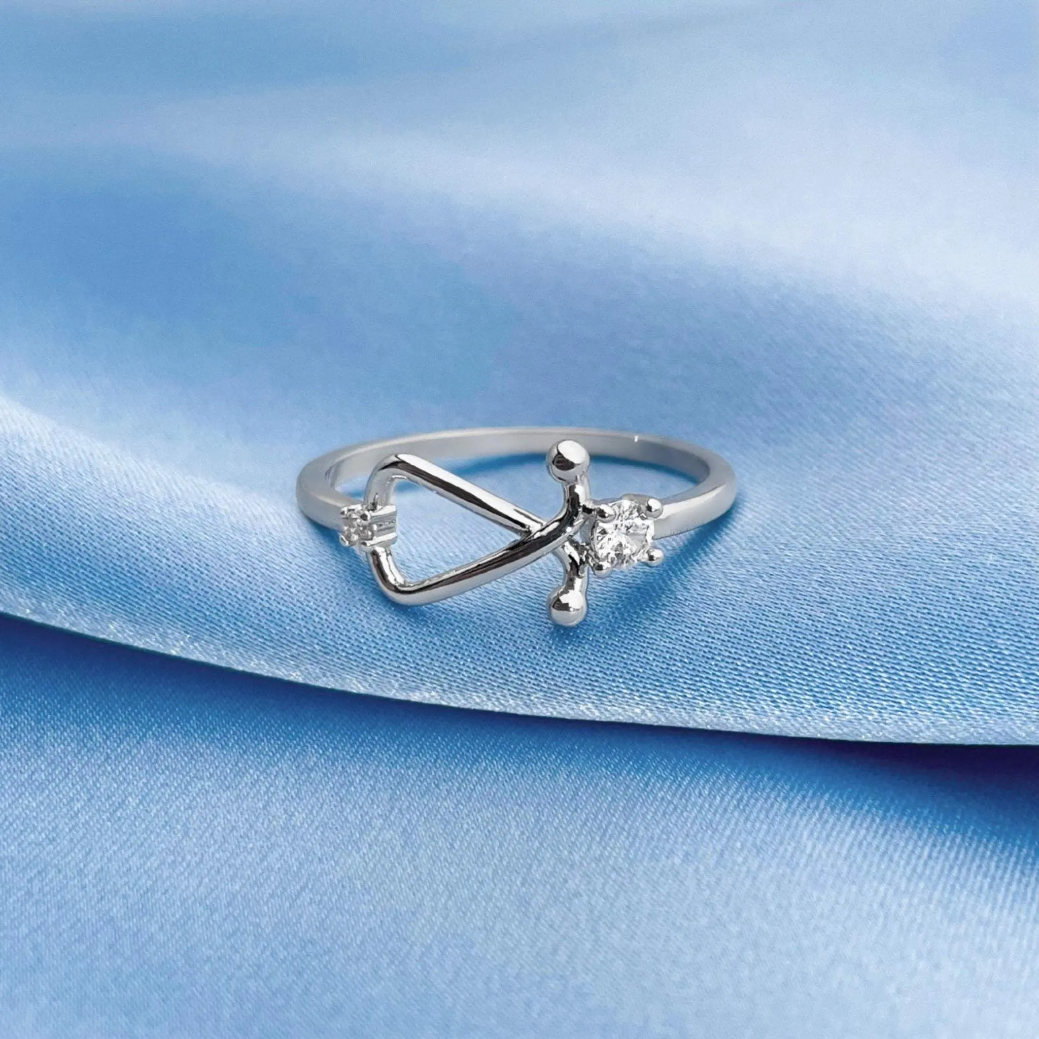 Dainty Stethoscope Ring