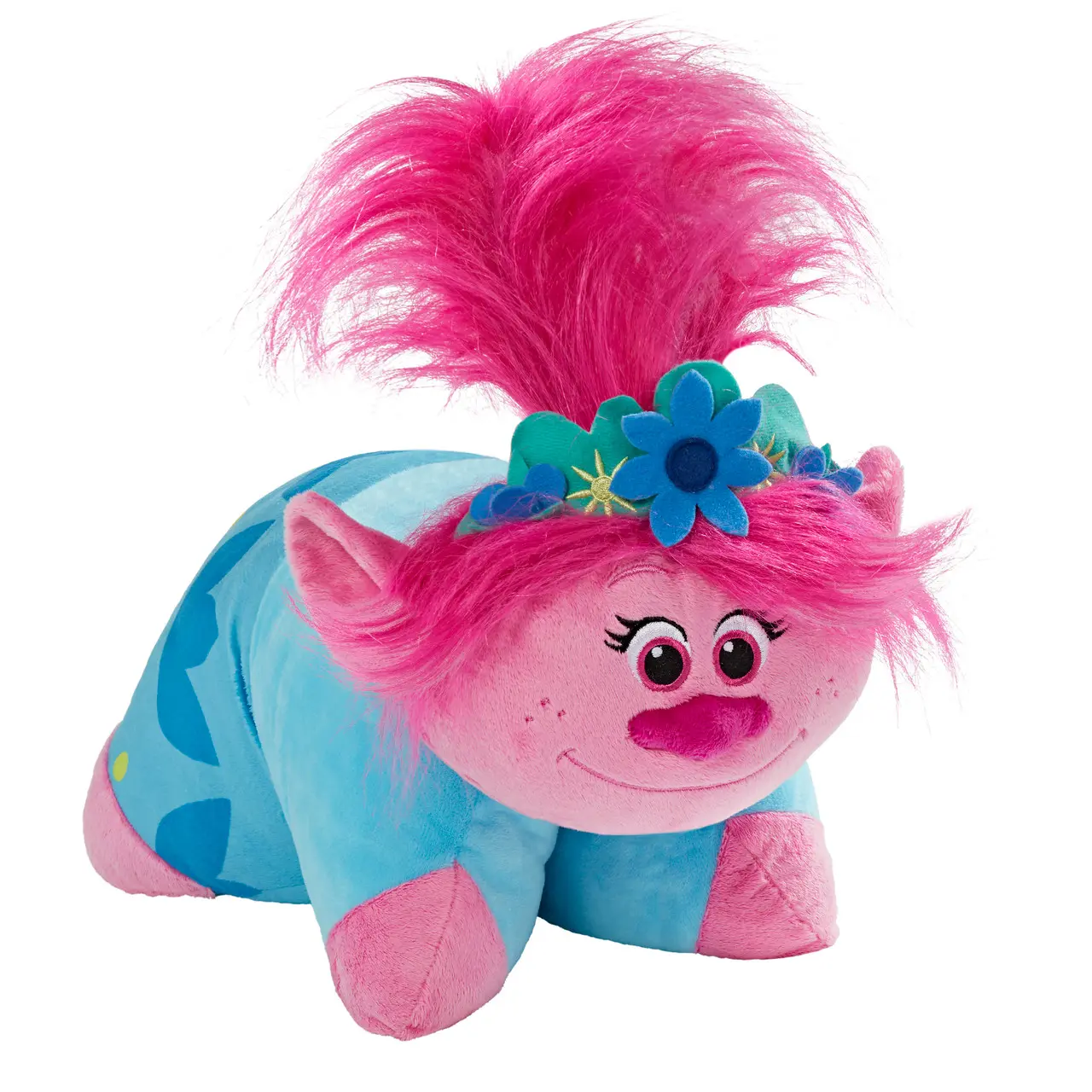 Pink Haired Flower Princess Pillow Pet