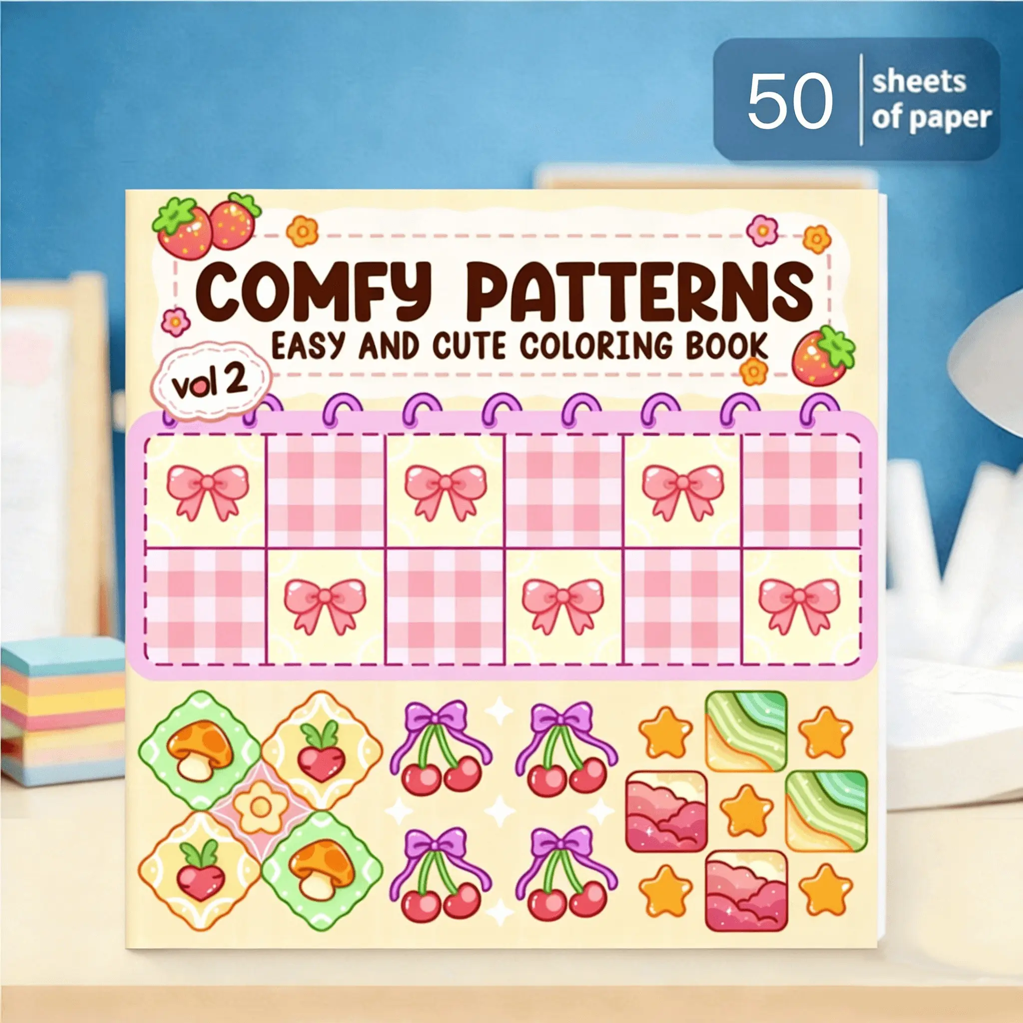 Comfy Patterns Coloring Book, Coloring Gift Book for Adults and Youngsters - Bold and Easy Designs, Simplistic Design, Relaxing Animals, Landscapes, Flowers & More, Relaxing Themes - Art Therapeutic Coloring Book for Creativity Development