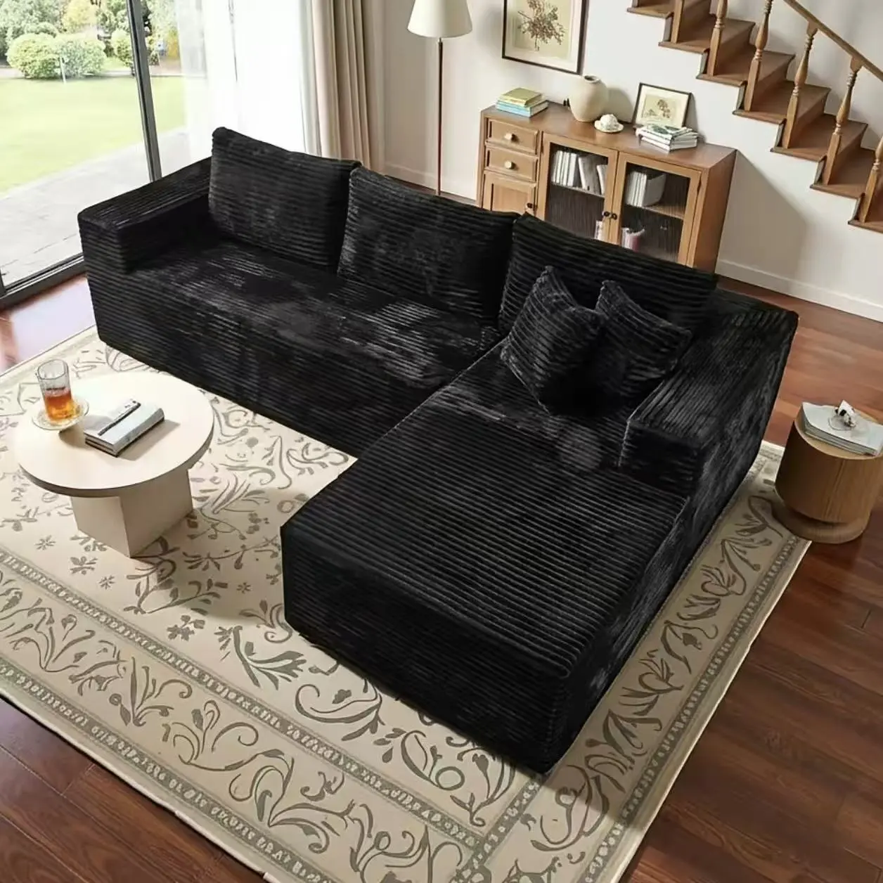 L-Shaped Modern Sofa Set, Free Combination Sofa for Living Room and Room (Side Recliner) Boneless Sectional Couch home Sofa family Couch boneless couches for living room, Living Room Couch, Moder Sofa With Chaise