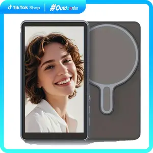 Magnetic Phone Vlog Selfie Monitor Screen Display - Rechargeable 36V Dual Power (Battery/USB), Compatible with IOS & Android Phones for Live Streaming, Content Creation, Selfies OutdoorFun