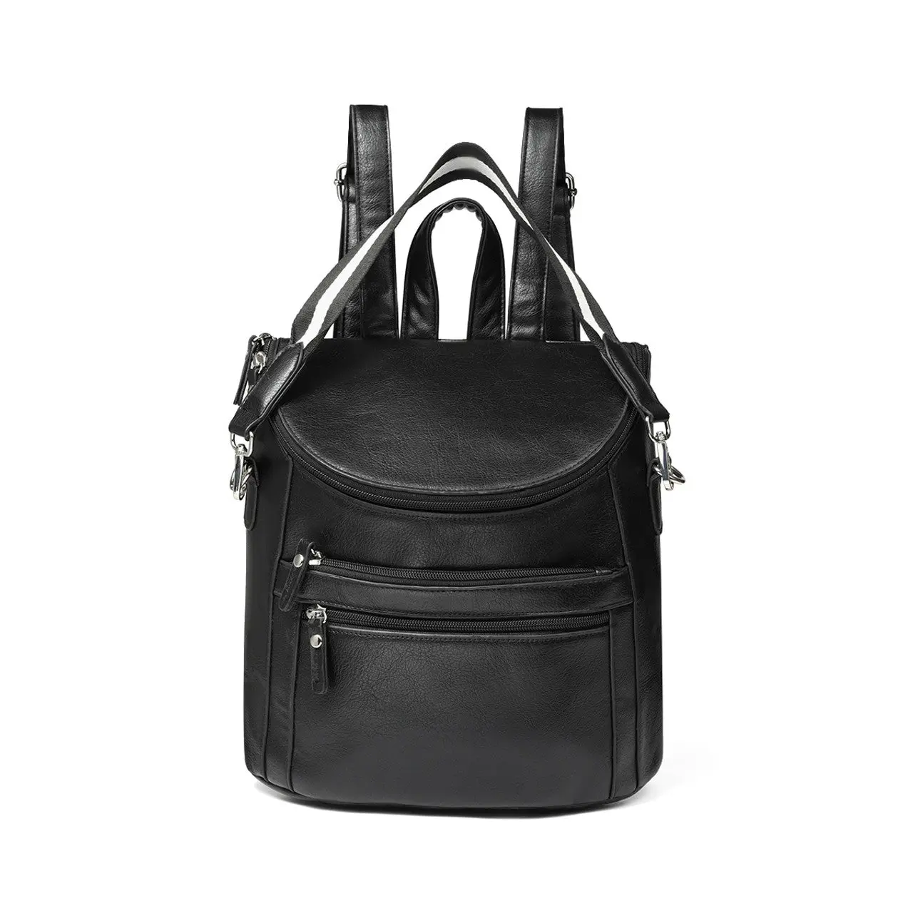 Women's U-Shaped Fashion PU Leather Backpack - Durable and Practical, Luxurious Finish, Organized Carry Backpack Bags for Daily Use & Special Occasions