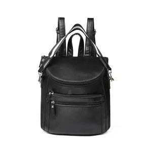 Ladies  PU Leather U-Shaped Backpack