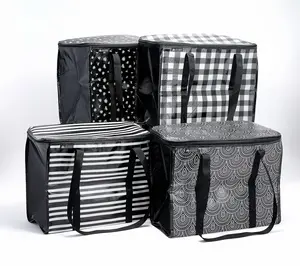 California Innovations S/4 Zip Top Insulated Super Shopper Totes