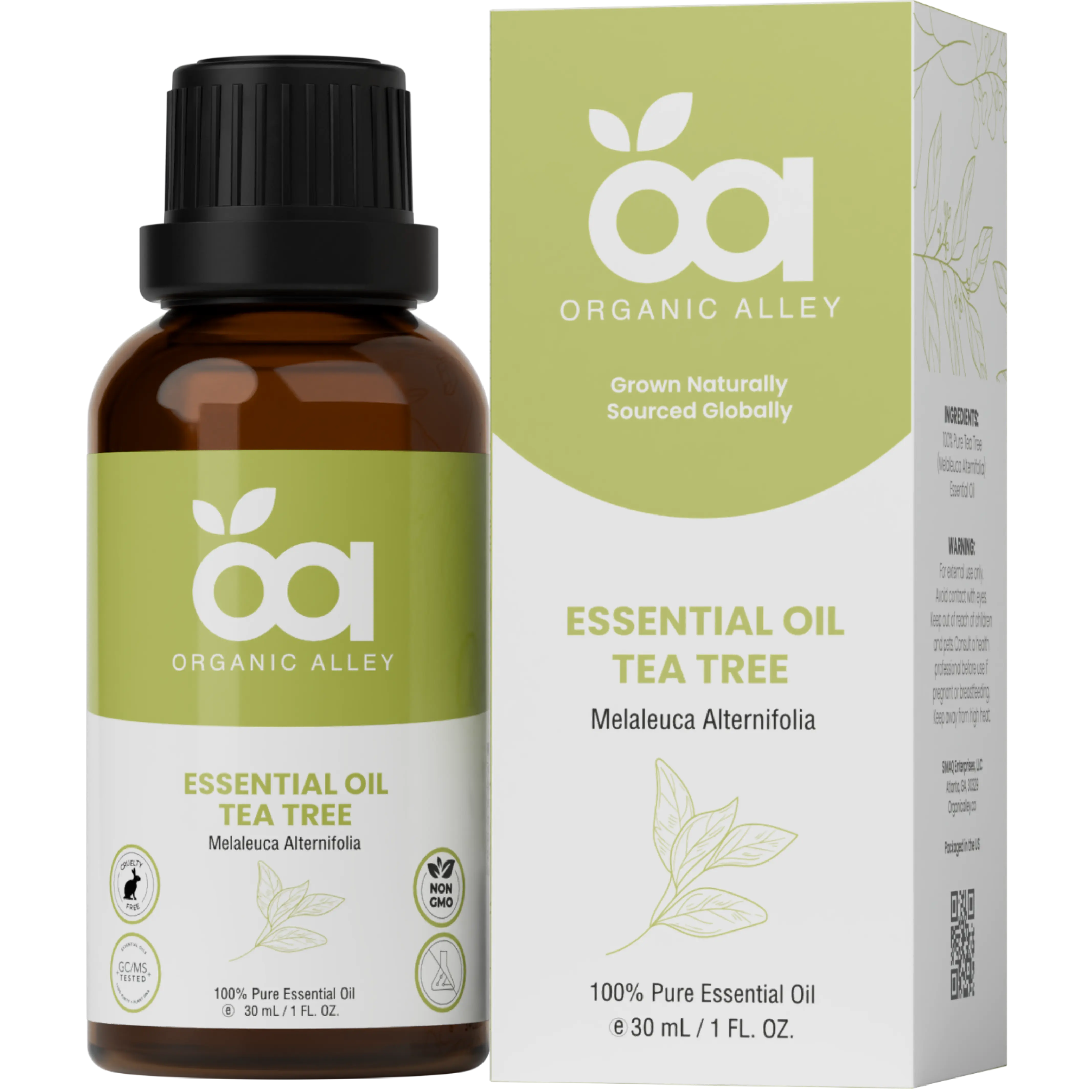 Tea Tree Essential Oil by Organic Alley (30 mL) | 100% Pure, Natural Melaleuca Alternifolia | Premium Quality Tea Tree Oil Healthcare Fitness