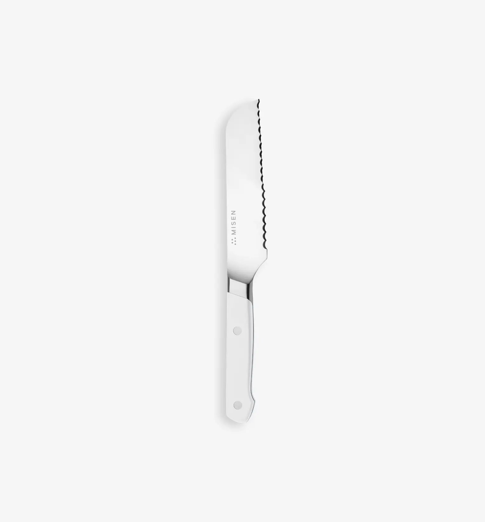 5" Serrated Knife (AUS-8) - Final Sale - White