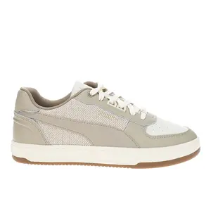 PUMA Mens Caven 2.0 Lux Suede Novelty Lace Up Sneakers Shoes - Off White