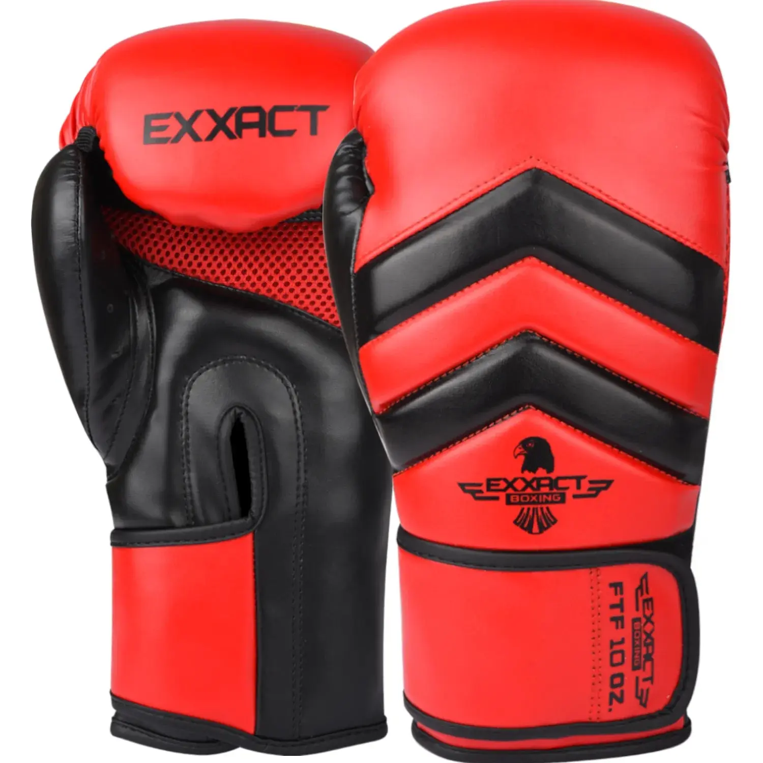 Unisex Boxing Gloves, Red-Black Cushioned Durable Anti-Injury Gloves for Athletes, Ambidextrous, Boxers, Leather, Maya Hide, Adults, Adjustable Wrist Strap, Athletic Sports Gloves, Bodybuilding Sports Gloves