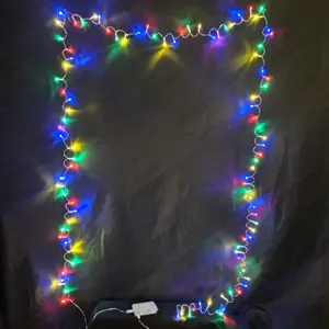 28ft 100-LED Christmas Multi-Color Indoor String Lights Dual USB & AA Battery Powered with Multiple Lighting Modes for Home Business and Events