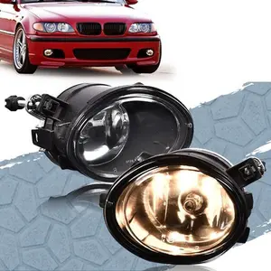 CROSSDESIGN Clear Front Driving Fog Lights Lamps Fit For 01-06 BMW E46 3 Series 01-03 M3 M5